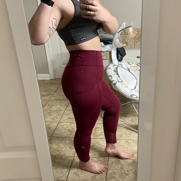 P’tula Crystal Legging - 25 inch, Port Wine Red, M - Picture 3 of 9